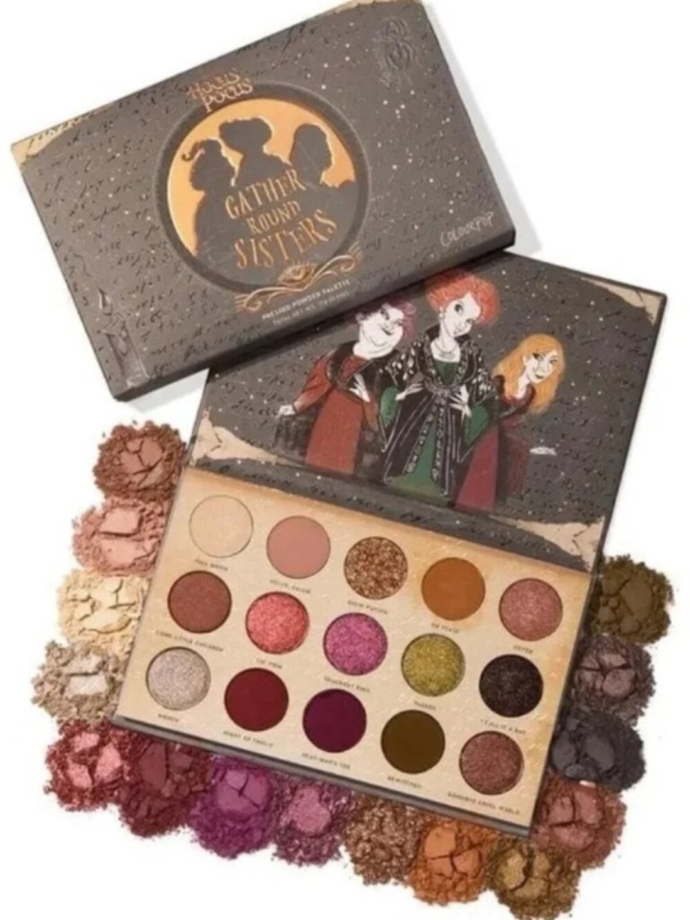 COLOURPOP x HOCUS POCUS 'Gather Round Sisters' Eyeshadow Palette - 15 shades - Picture 7 of 12